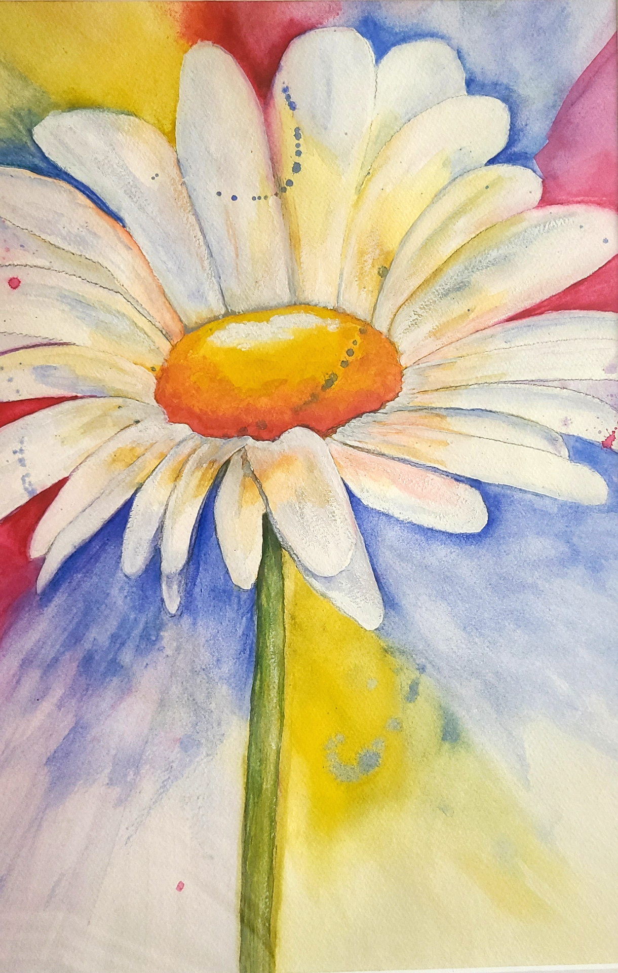 Explore the beauty of a Free Daisy aka Shine On Marguerite print by The Artful Lynk, Fine Art by Lynda Krupa capturing the essence of daisies. This mesmerizing Free Daisy aka Shine On Marguerite painting illuminates any space with its captivating watercolor technique.