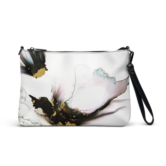 Ode to A Butterfly Crossbody Bag Purse Handbag Clutch, Original Artwork by Lynda Krupa