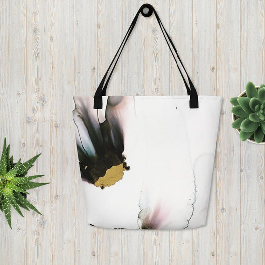 Ode to A Butterfly All-Over Print Large Tote Bag