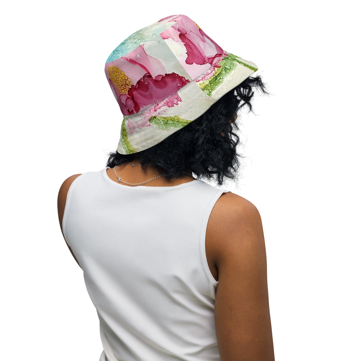 Peony Reversible bucket hat