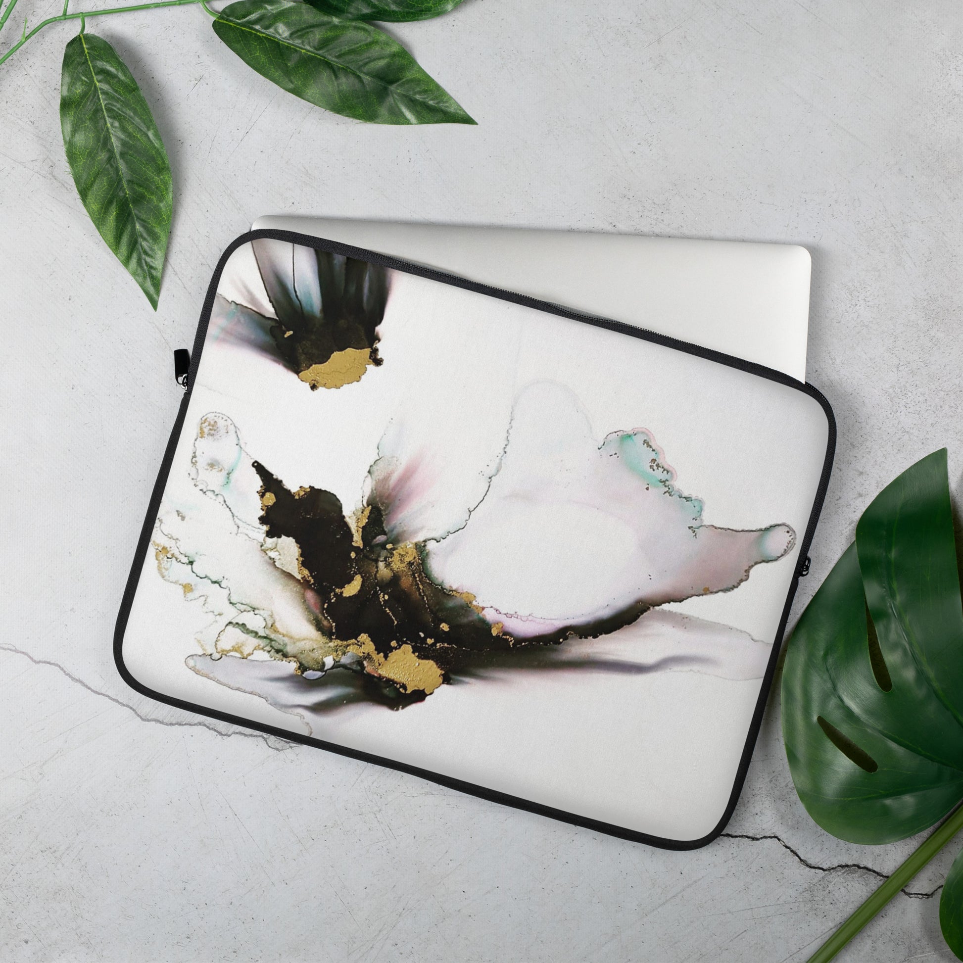 Ode to a Butterfly Art Designed Laptop Sleeve for 13 inch or 15 inch laptops by Lynda Krupa